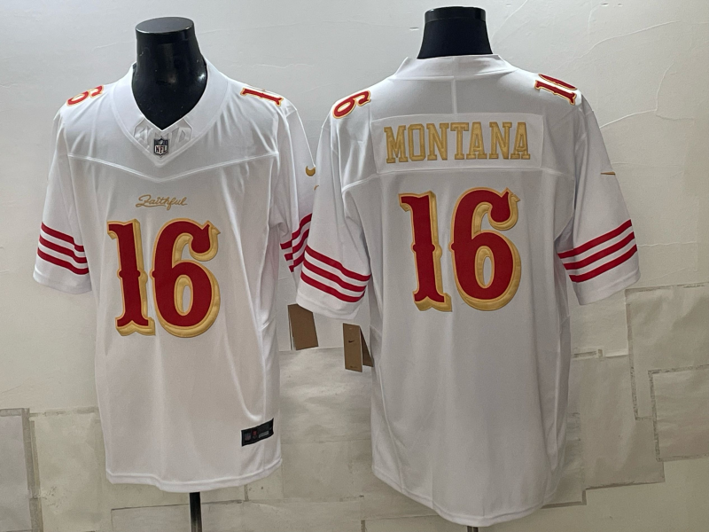 Men 2026 Nike San Francisco 49ers #16 Montana white NFL Jersey 101102->san francisco 49ers->NFL Jersey